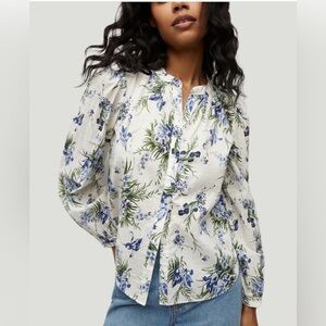 Veronica Beard Ashlynn Blouse—GORGEOUS!  100% Cotton—New With Tags—Size 2